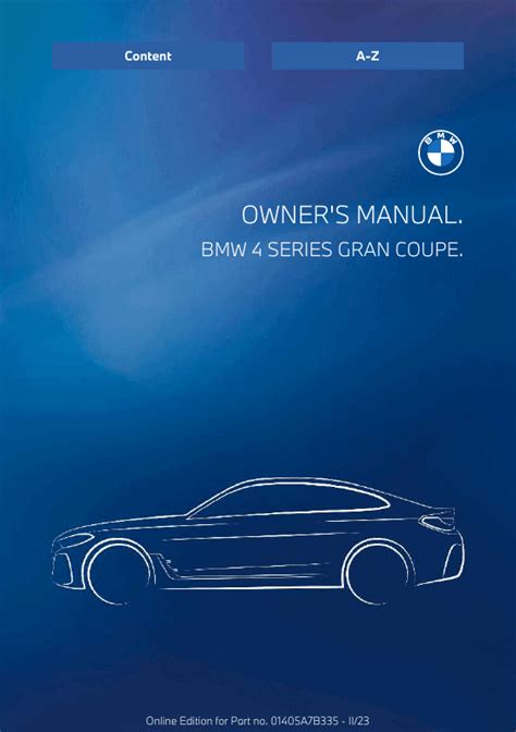 2018 Bmw 4 Series Gran Coupe Owners Manual